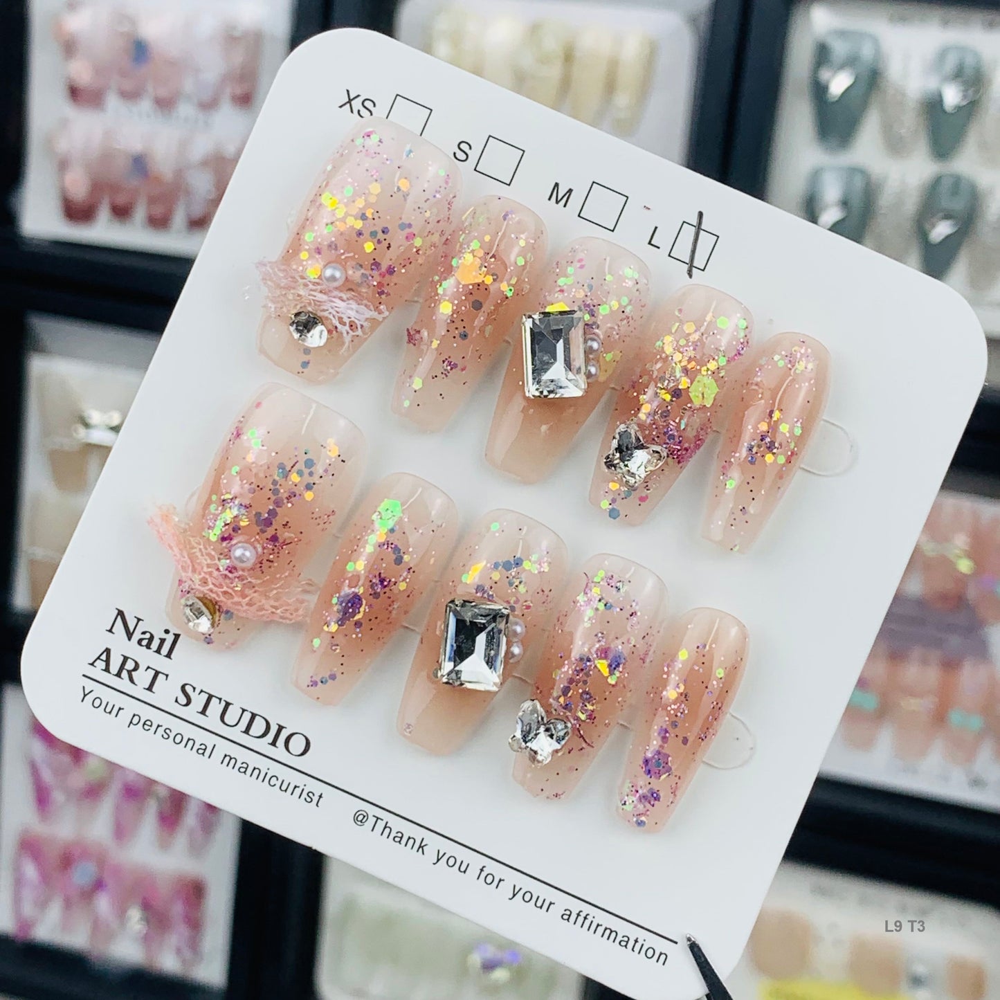 handmade press on nails live sale link
